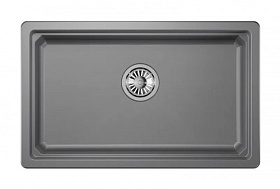 Мойка для кухни Granula KS-7303U алюминиум прямоуг. 73х45 глуб. 22см вып. 3 1/2" (подстольная) алюминиум
