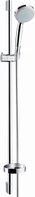 Душевая стойка с лейкой и шлангом Hansgrohe Croma 100 Vario Unica C 958 мм d580х260 мм круглая 4 реж. с мыльницей 27771000 хром Водяной