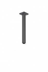 Кронштейн для лейки верхнего душа Boheme Qubic 629-QUBIC-SGM длина 300 мм shine gun metal латунь