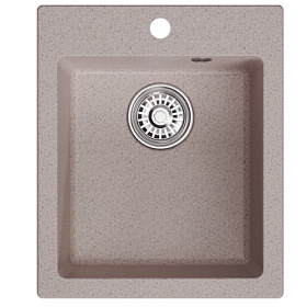 Мойка для кухни Mixline ML-GM14 551900 прямоуг. 42х50 глуб. 19см вып. 3 1/2" (врезная) песочная