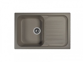 Мойка для кухни Dr.Gans Адель 25.090.C0780.410 прямоуг. 78х51 глуб. 20см вып. 3 1/2" (врезная) крыло универсал везувий