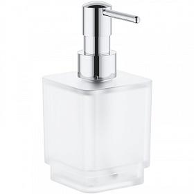 Дозатор жидкого мыла 0,3л стекло мат. Grohe Selection Cube 40805000 хром