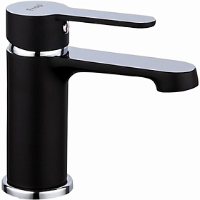 Смеситель для умывальника (раковины) Frap H42 F1042 хром/черный латунь Водяной