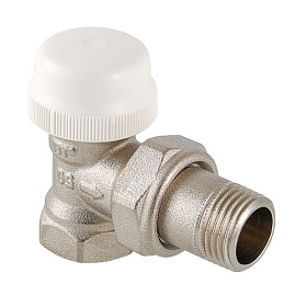 Клапан термостатический угловой Valtec 1/2" для радиатора VT.031.N.04