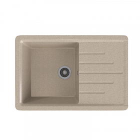 Мойка для кухни Mixline ML-GMS07 Стандарт 551111 прямоуг. 75х49,5 глуб. 19см вып. 3 1/2" (врезная) крыло универсал песочная