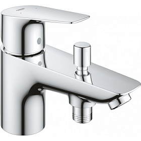 Смеситель для ванны/душа (короткий излив) Grohe BauEdge 23562001 на борт ванны на 1 отверстие хром латунь