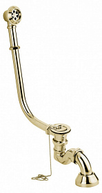 Обвязка для ванны (слив-перелив) Астра-Форм Vicario 1200 DO с пробкой на цепочке золото 08010008 Водяной