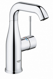 Смеситель для умывальника (раковины) Grohe Essence+ 23463001 хром латунь Водяной