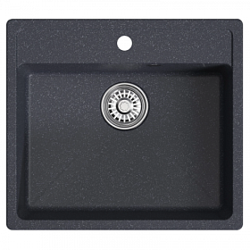 Мойка для кухни Mixline ML-GM15 551921 прямоуг. 56х50 глуб. 18см вып. 3 1/2" (врезная) антрацит