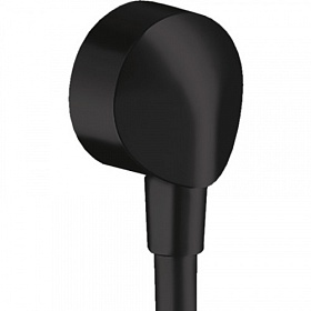 Шланговое подключение для душа Hansgrohe Fixfit 27454670 АВS-пластик, латунь чёрный чёрное