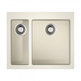 Мойка для кухни Omoikiri Bosen 59-2-WH 4993152 прямоуг. 59х50 глуб. 22см (толщ.10мм) вып. 3 1/2" (врезная) белая