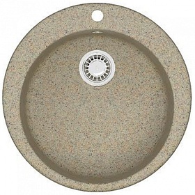 Мойка для кухни Azario Vital CS00078347 круглая 50,7х50,7 глуб. 20см вып. 3 1/2" (врезная) песочная