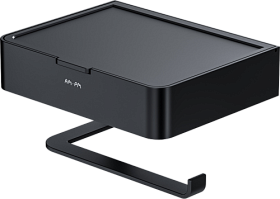 Держатель для туалетной бумаги с полкой без крышки AM.PM Inspire V2.0 A50A341522 чёрный