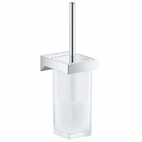 Ерш для унитаза настенный Grohe Selection Cube 40857000 стекло мат. хром
