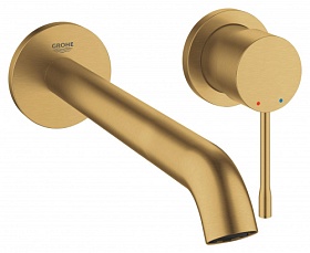 Смеситель для умывальника (раковины) (внешняя часть) Grohe Essence+ 19967GN1 золото латунь