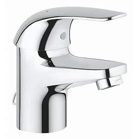 Смеситель для умывальника (раковины) Grohe Euroeco 32881000 хром латунь