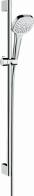 Душевая стойка с лейкой и шлангом Hansgrohe Croma Select E Multi 959 мм d110 мм квадратная 3-х реж. 26590400 хром Водяной