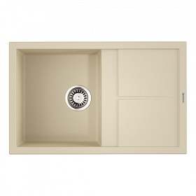 Мойка для кухни Omoikiri Sumi 79-BE 4993663 прямоуг. 79х50 глуб. 23см (толщ.10мм) вып. 3 1/2" (врезная) крыло универсал ваниль Водяной