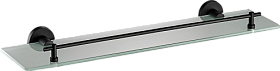 Полка для ванны стекло Haiba HB87 чёрный HB8707