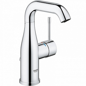 Смеситель для умывальника (раковины) Grohe Essence New 23480001 хром латунь Водяной