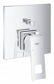 Смеситель для ванны/душа (короткий излив) (внешняя часть) Grohe Eurocube 24062000 хром латунь