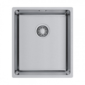 Мойка для кухни Omoikiri Tadzava 38-U/I-IN Ultra 15 4997113 прямоуг. 38х44 глуб. 20см (толщ.1мм) вып. 3 1/2" (врезная, подстольная) нержавеющая стал