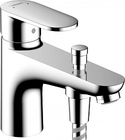Смеситель для ванны/душа (короткий излив) Hansgrohe Vernis Blend 71444000 на борт ванны на 1 отверстие хром латунь