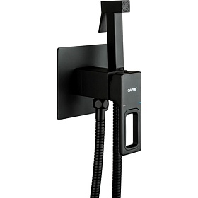 Смеситель для унитаза Gappo G17-6 G7217-6 с гигиеническим душем чёрный латунь