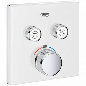 Смеситель для душа термостат (внешняя часть) Grohe Grohtherm SmartControl 29156LS0 белый латунь Водяной