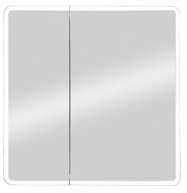 Зеркало-шкаф Континент Emotion Led 80x80 белое LED подсветка МВК030