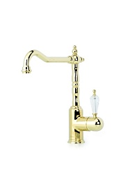 Смеситель для кухни (мойки) Boheme Tradizionale Oro Swarovski 102-SW золото латунь