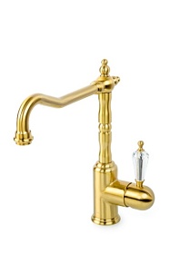 Смеситель для кухни (мойки) Boheme Medici Ripresa Swarovski 101-SW бронза латунь Водяной