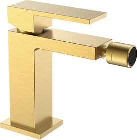 Смеситель для биде Boheme Qubic 476-MG matt gold латунь Водяной