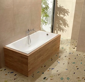 Ванна чугун 150х70 Wotte Line (l15070) прямоугольная с ножками