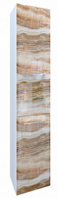 Шкаф-пенал Marka One Glass Visbaden 30П левый подвесной onyx У73177