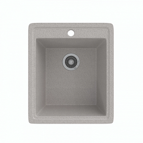 Мойка для кухни Mixline ML-GMS18 Стандарт 551161 прямоуг. 41х47 глуб. 19см вып. 3 1/2" (врезная) светло-серая