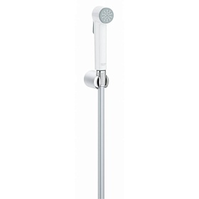 Лейка гигиеническая с держателем и шлангом Grohe Tempesta-F 27812IL1 белая/хром Водяной