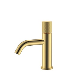 Смеситель для умывальника (раковины) Boheme Stick Gold Spirale Gold 121-GG.4 золото латунь Водяной