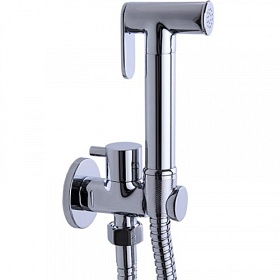 Лейка гигиеническая с держателем и шлангом Frap F7501 хром