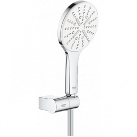 Душевая лейка с шлангом и держателем Grohe Rainshower 26580LS0 белая/хром