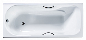 Ванна чугун 180х80 Универсал Сибирячка прямоугольная с ручками ножки отдельно Водяной