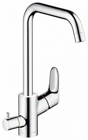 Смеситель для кухни (мойки) Hansgrohe Focus E2 M41 31823000 с переключателем посудомоечной машины хром латунь