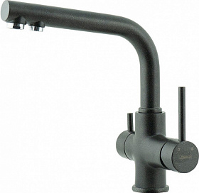 Смеситель для кухни (мойки) Lemark Comfort LM3061PAN с переключ.для фильтра питьевой воды антрацит латунь Водяной