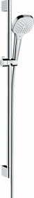 Душевая стойка с лейкой и шлангом Hansgrohe Croma Select E 959 мм d110 мм квадратная 3-х реж. 26592400 хром Водяной