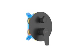 Смеситель для душа внеш. и скрытая часть (в сборе) Aquatek Бетта AQ1147MB чёрный латунь