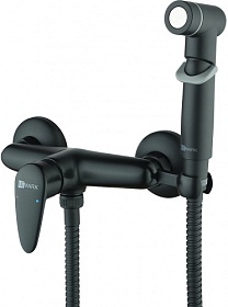 Смеситель для унитаза Lemark Pramen LM3318BL с гигиеническим душем чёрный латунь