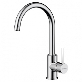 Смеситель для кухни (мойки) Omoikiri Shinagawa 2 Plus C 4994338 с переключ.для фильтра питьевой воды хром латунь