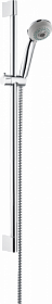 Душевая стойка с лейкой и шлангом Hansgrohe Crometta 85 Multi/Unica'Crometta 669 мм d85 мм круглая 3-х реж. 27767000 хром Водяной