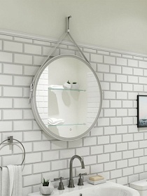Зеркало Континент Millenium White Led 80 белое LED подсветка ЗЛП1706
