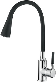 Смеситель для кухни (мойки) Ledeme Rainbow L4199-2 гибкий излив чёрный латунь